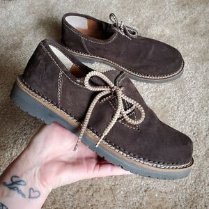 TOAST Spieth & Wensky Brown Leather Tie Loafer Size 40
